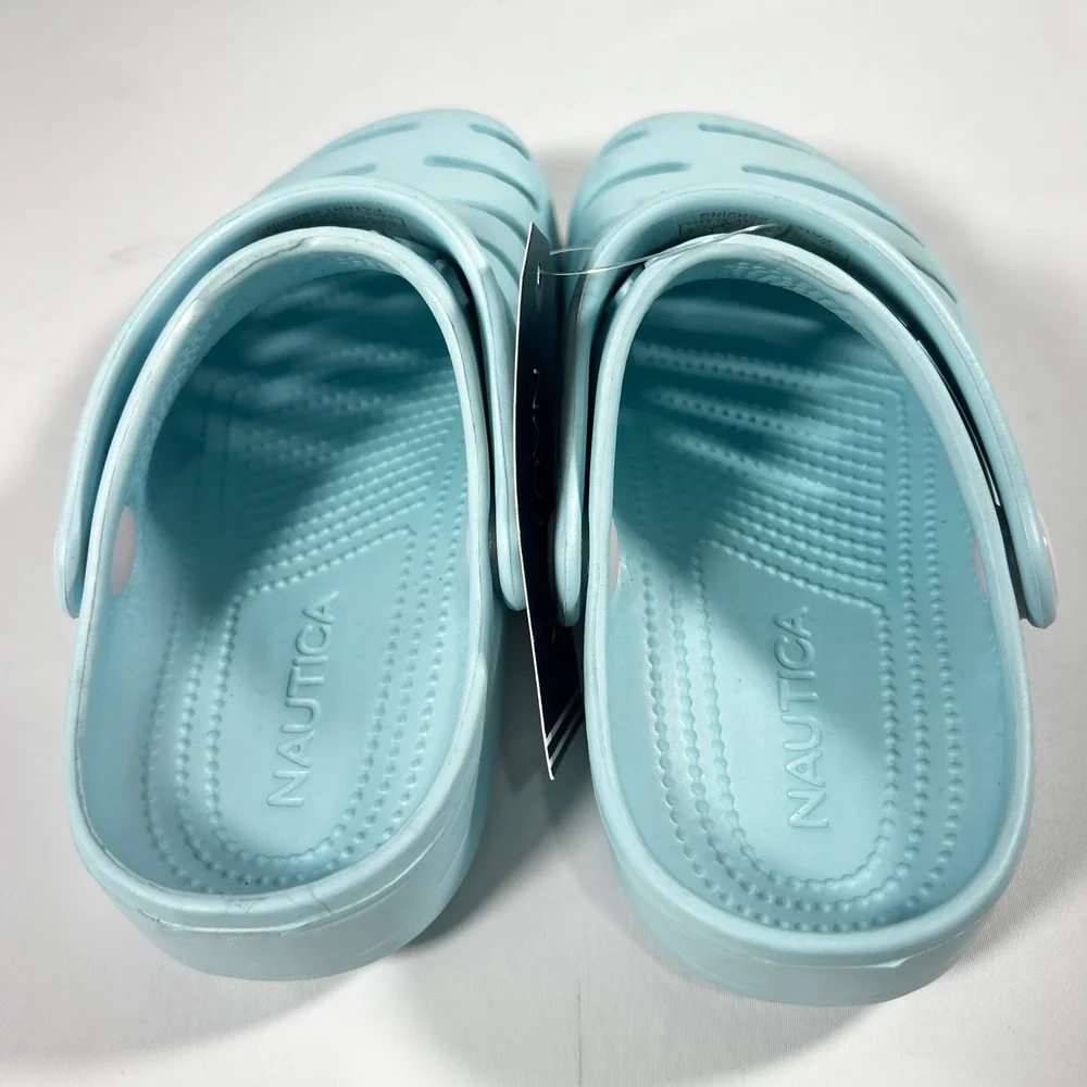 Nautica River Edge Toddler‎ Clogs Size 9 Real Aqua Blue KA3607G Water Shoes NEW